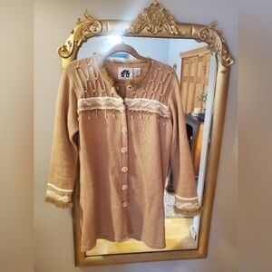 Storybook Knits Long Beaded Sweater